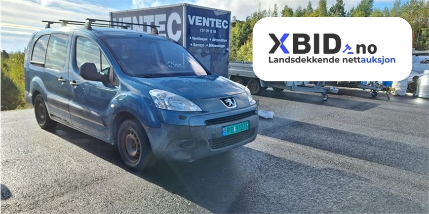 Peugeot Partner 2009, 1.6D 90hk, 230 000km, Rep objekt